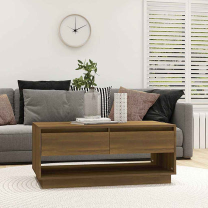 Couchtisch Braun Eichen-Optik 102,5x55x44 cm Holzwerkstoff