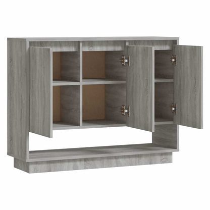 Sideboard Grau Sonoma 97x31x75 cm Holzwerkstoff