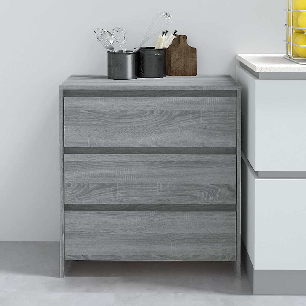 Sideboard Grau Sonoma 70x41x75 cm Holzwerkstoff