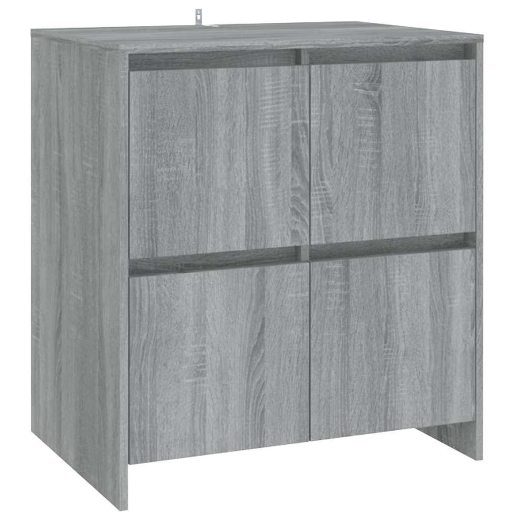 Sideboard Grau Sonoma 70x41x75 cm Holzwerkstoff