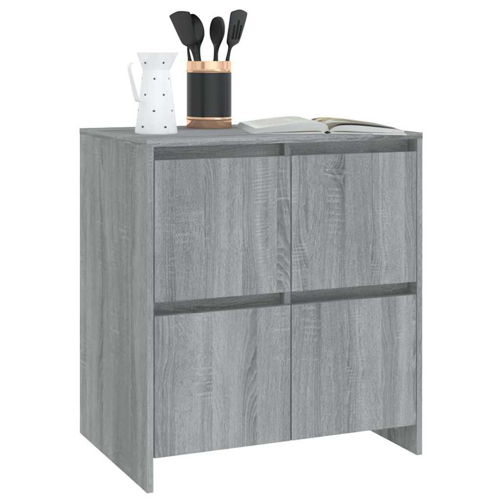 Sideboard Grau Sonoma 70x41x75 cm Holzwerkstoff