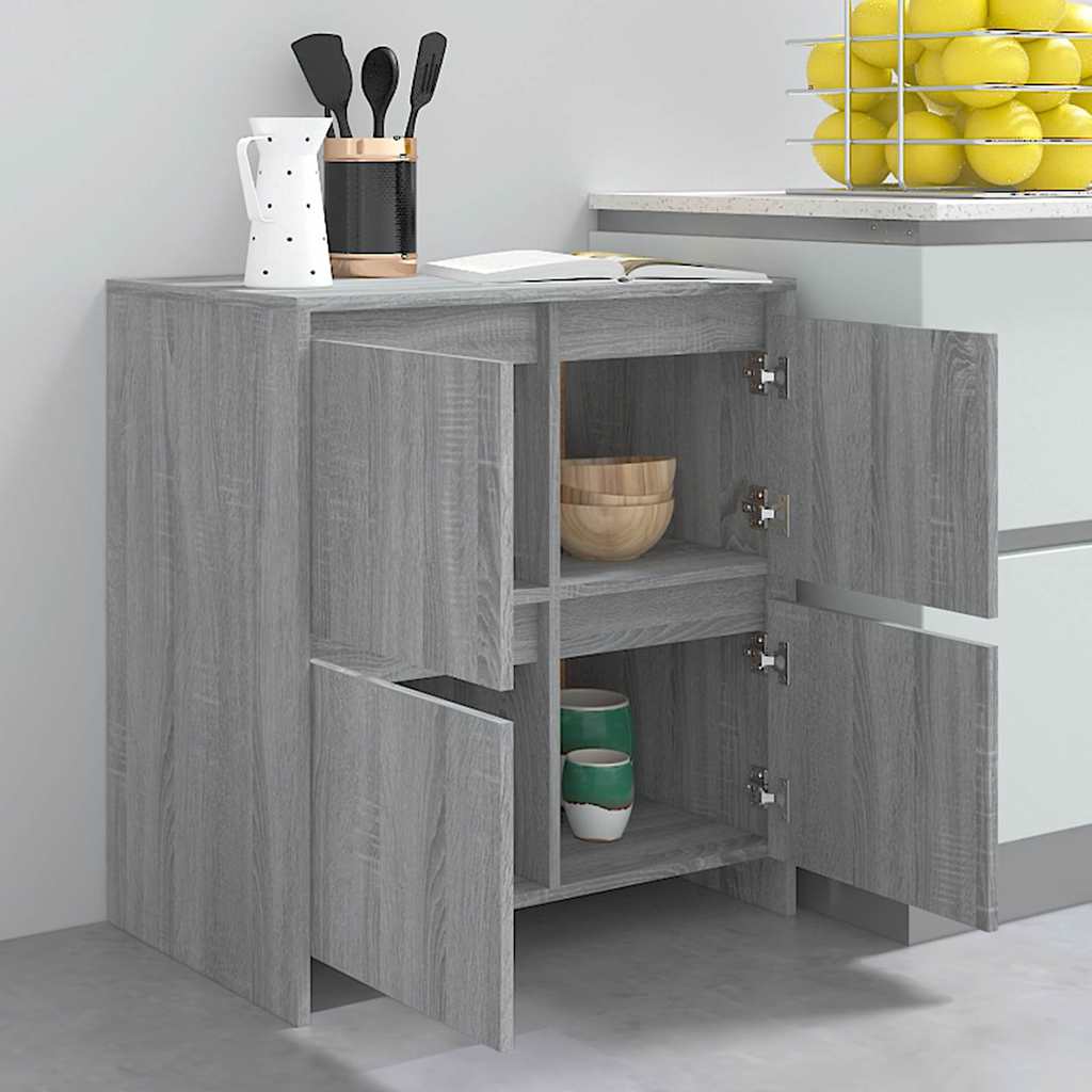 Sideboard Grau Sonoma 70x41x75 cm Holzwerkstoff