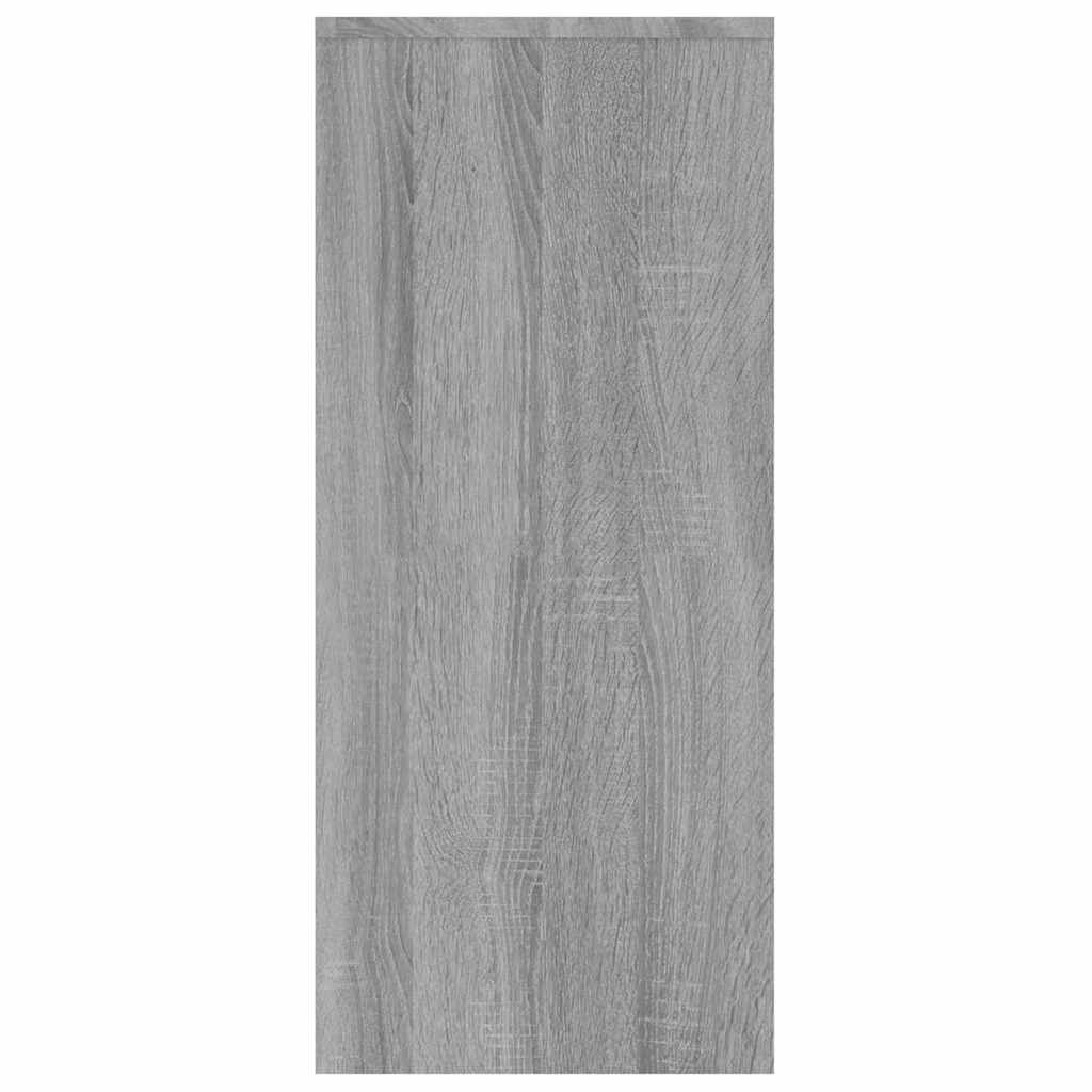 Sideboard Grau Sonoma 102x33x75 cm Holzwerkstoff