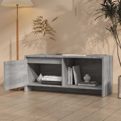 TV-Schrank Grau Sonoma 90x35x40 cm Holzwerkstoff
