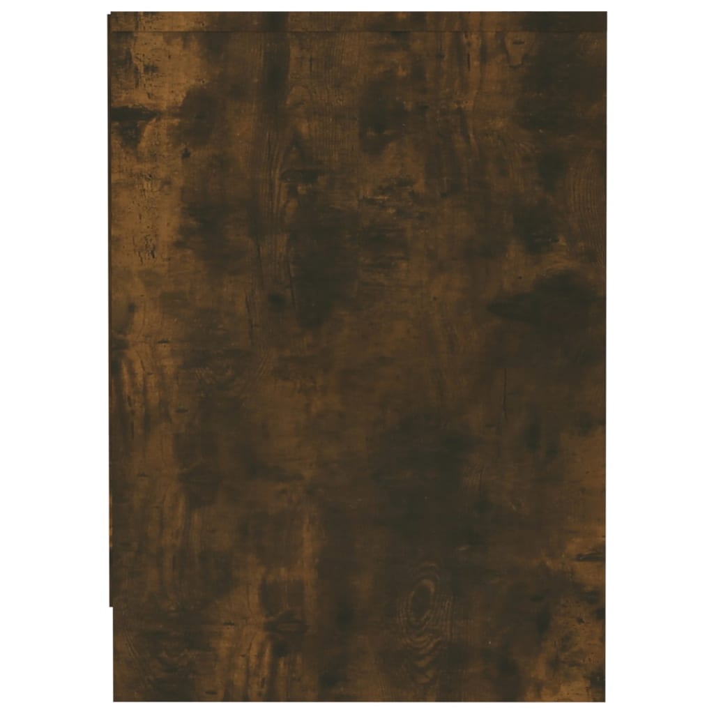 Meuble TV chêne fumé 102x37,5x52,5 cm matériau bois