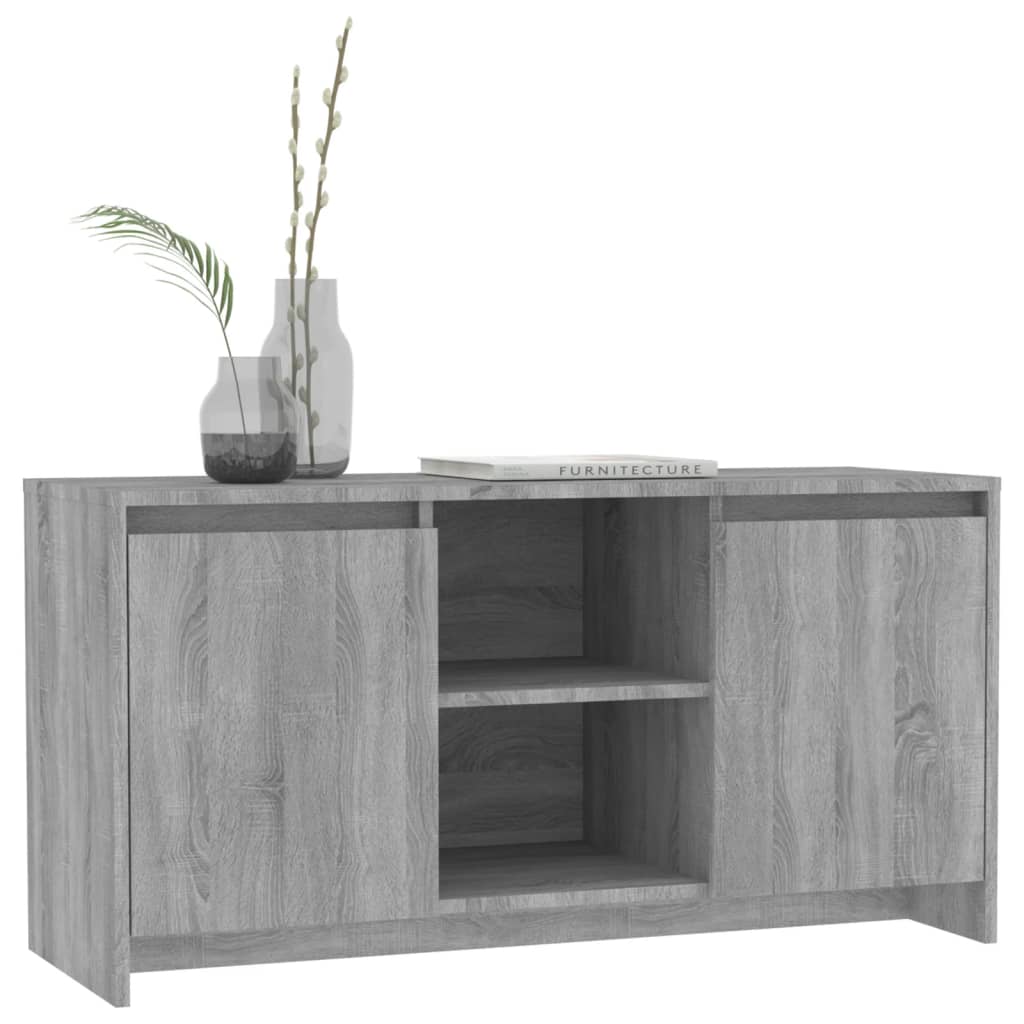 Meuble TV gris Sonoma 102x37,5x52,5 cm en bois