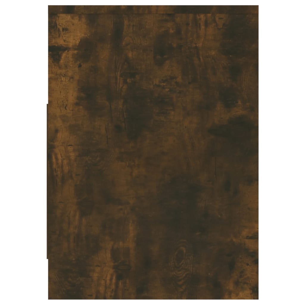 Meuble TV chêne fumé 102x37,5x52,5 cm matériau bois