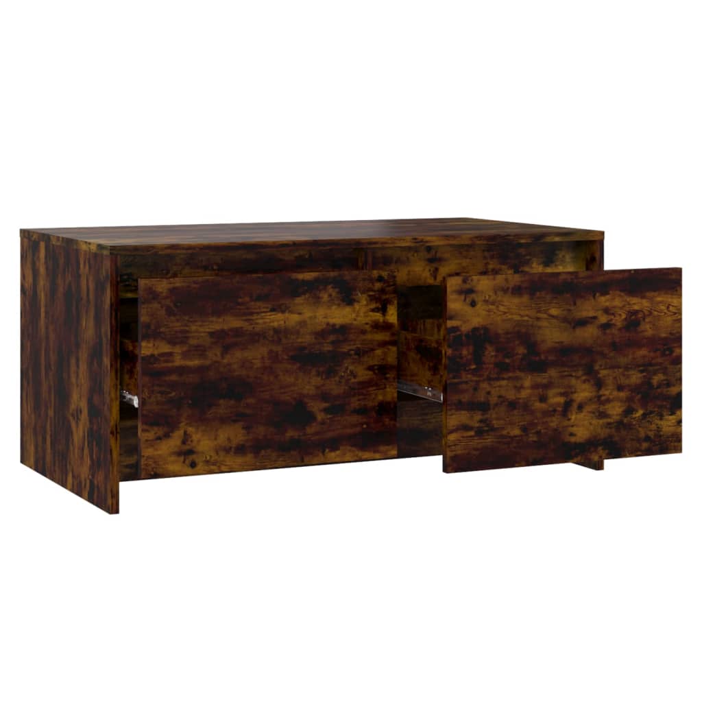 Coffee table smoked oak 90x50x41.5 cm wood material