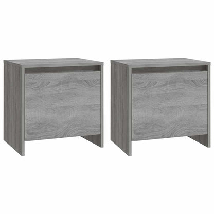 Nachttische 2 Stk. Grau Sonoma 45x34x44,5cm Holzwerkstoff