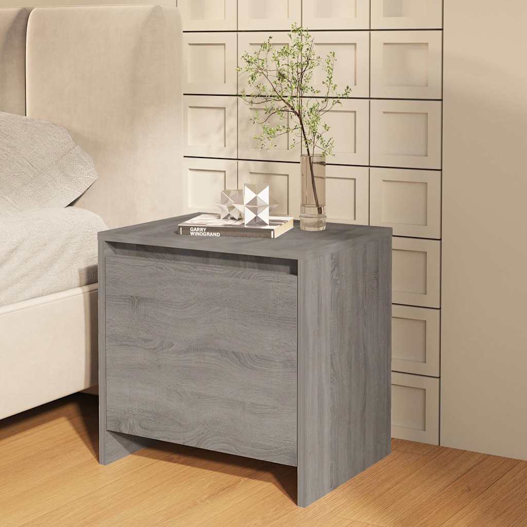 Nachttische 2 Stk. Grau Sonoma 45x34x44,5cm Holzwerkstoff