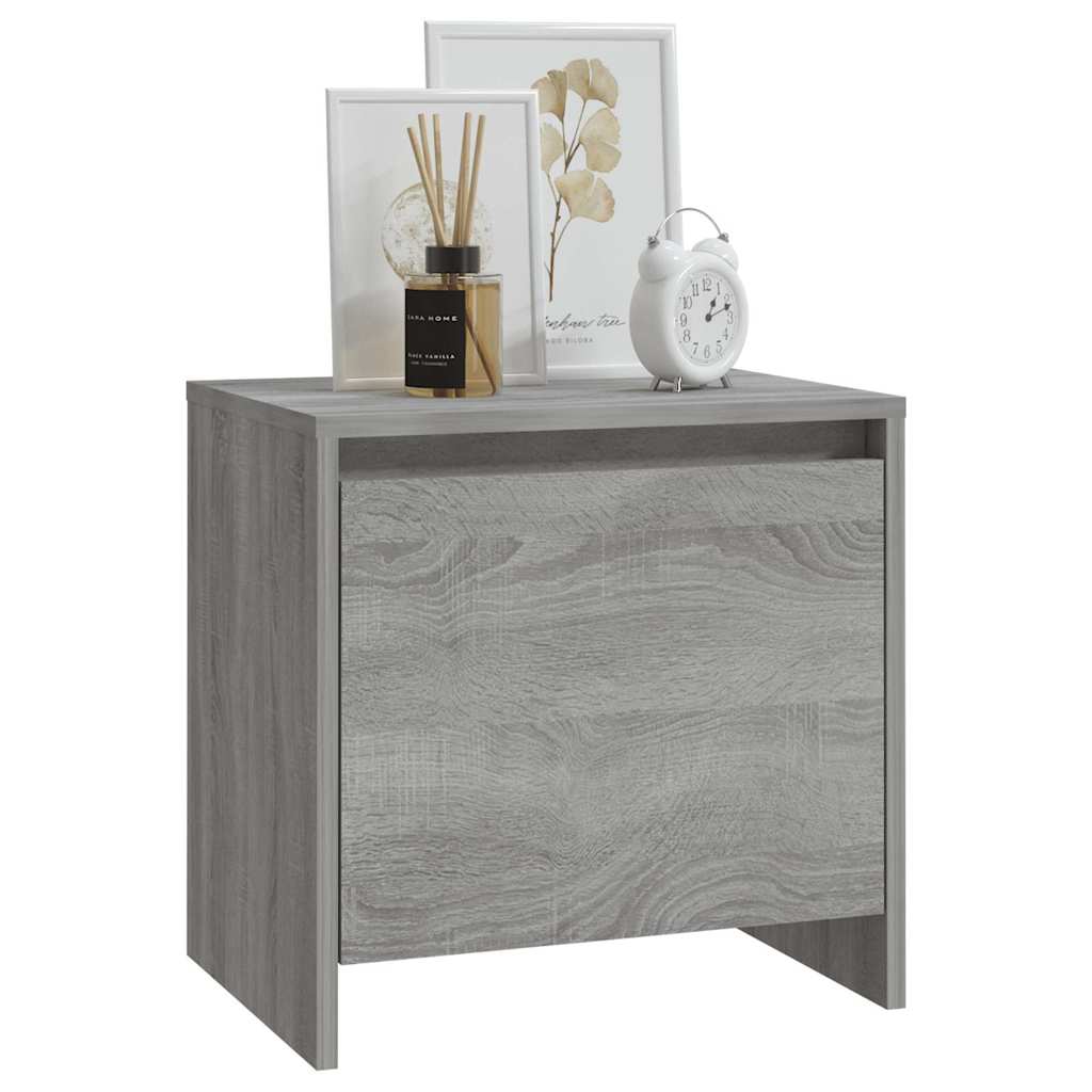 Nachttische 2 Stk. Grau Sonoma 45x34x44,5cm Holzwerkstoff