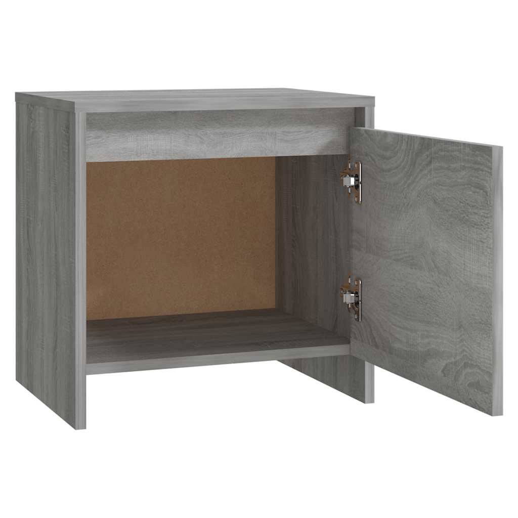 Nachttische 2 Stk. Grau Sonoma 45x34x44,5cm Holzwerkstoff