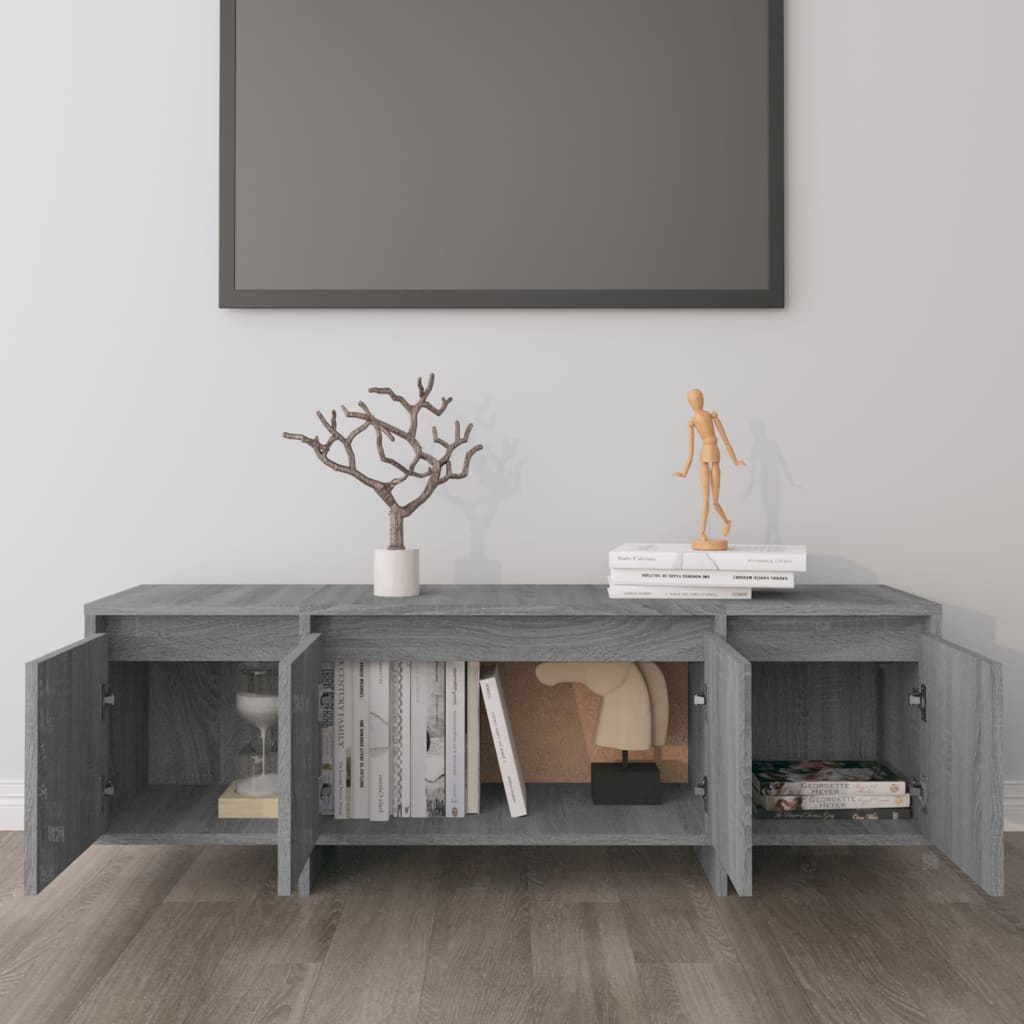 Meuble TV gris Sonoma 120x30x40,5 cm en bois