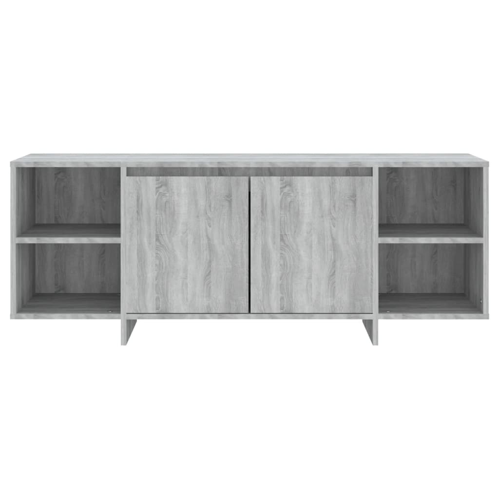 TV Cabinet Gray Sonoma 130x35x50 cm Wood Material