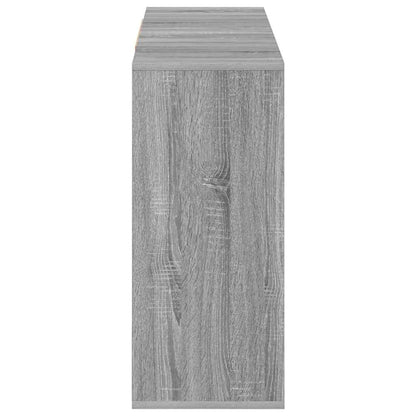 Sideboard Grau Sonoma 120x30x75 cm Holzwerkstoff
