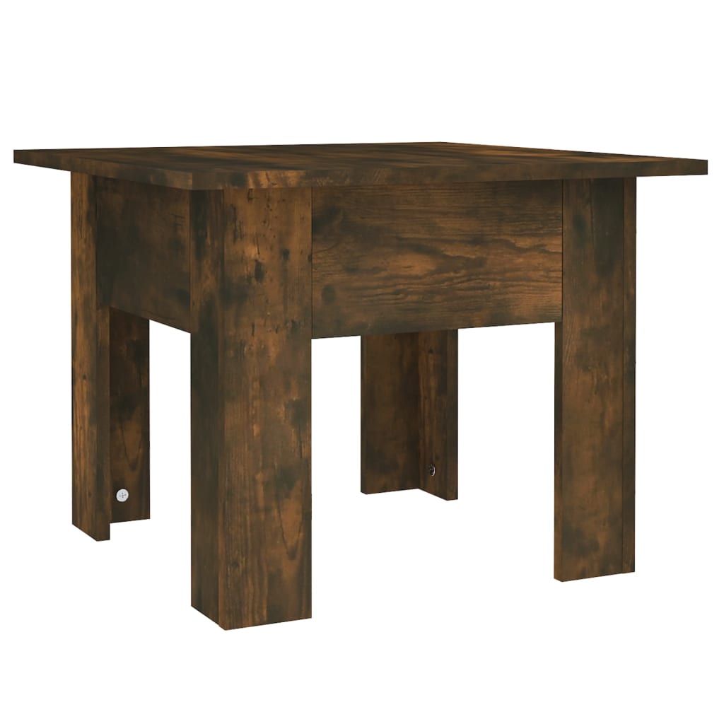 Table basse chêne fumé 55x55x42 cm en bois