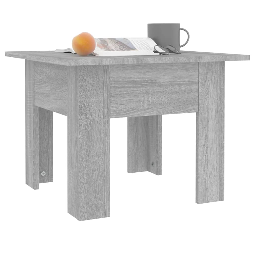 Table basse Sonoma grise 55x55x42 cm en bois