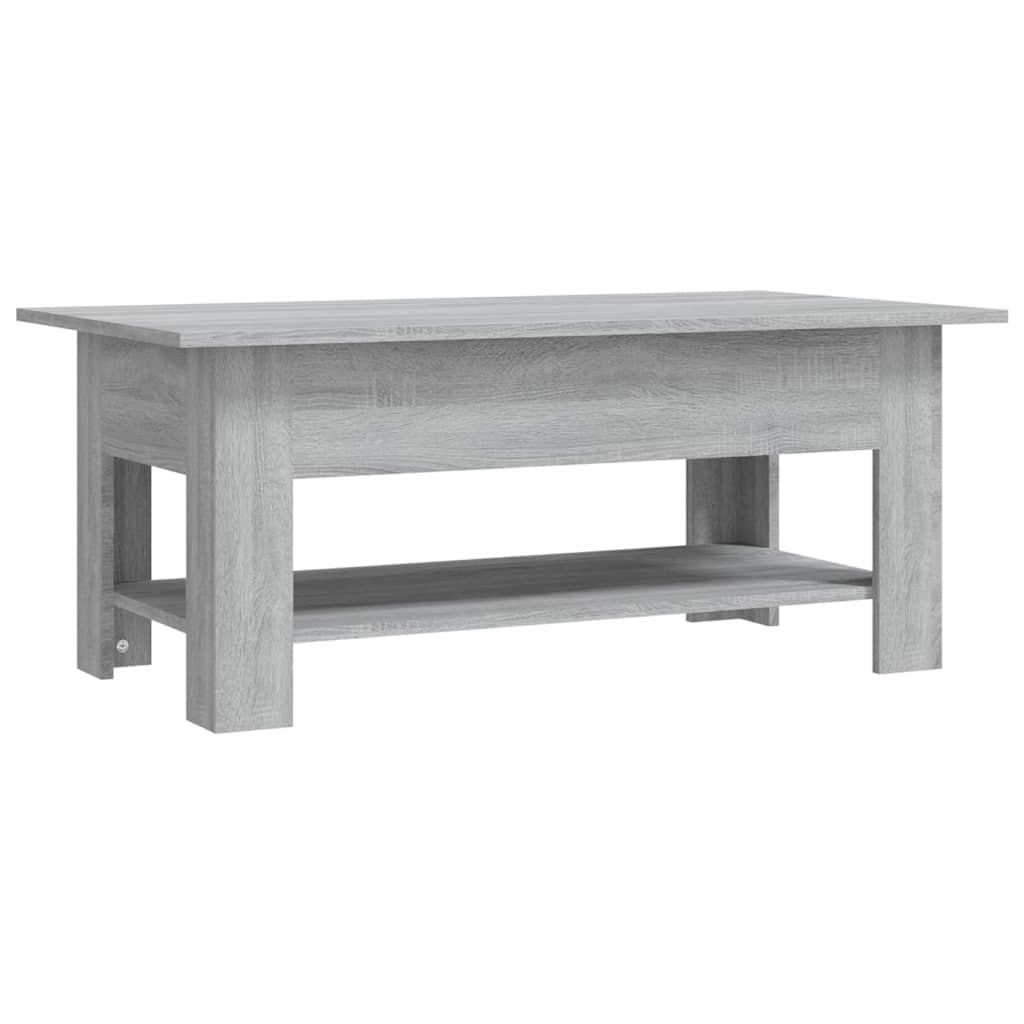 Table basse Sonoma grise 102x55x42 cm en bois