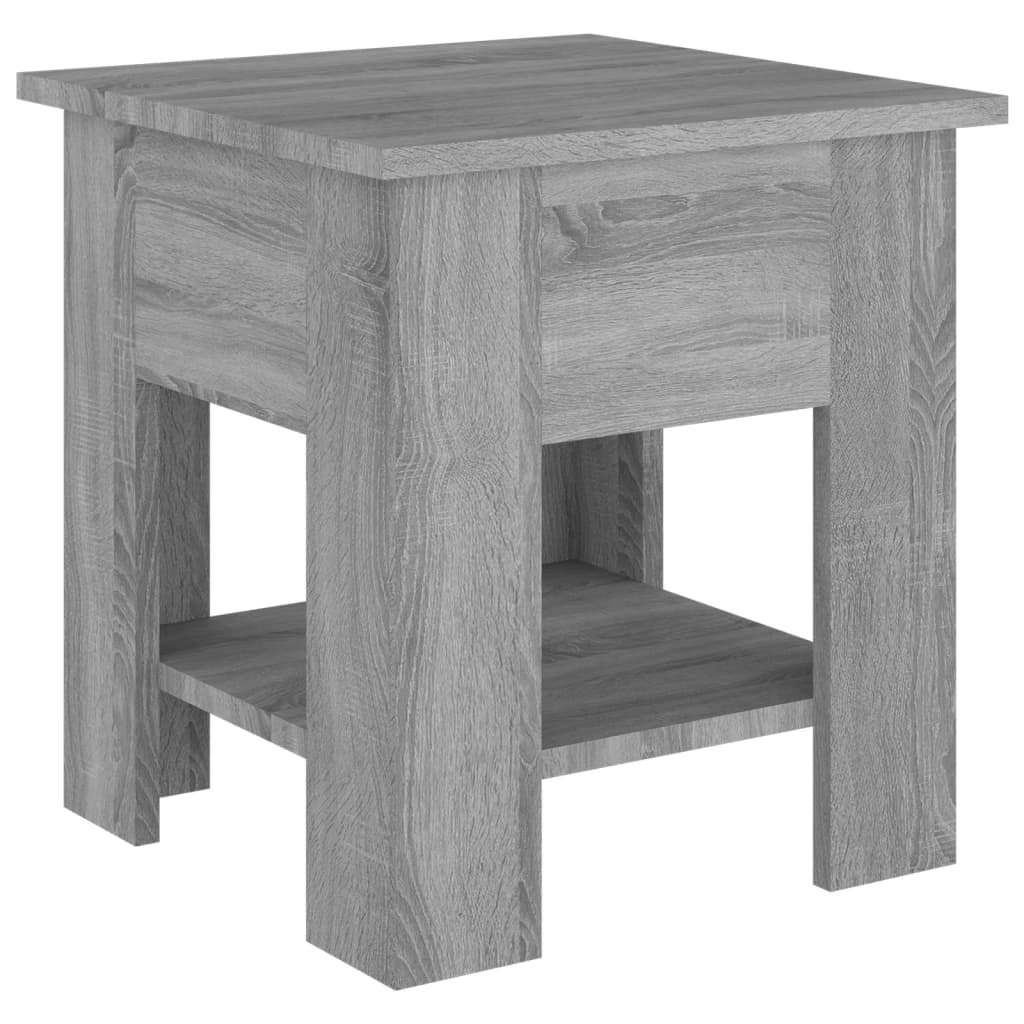 Table basse grise Sonoma 40x40x42 cm en bois
