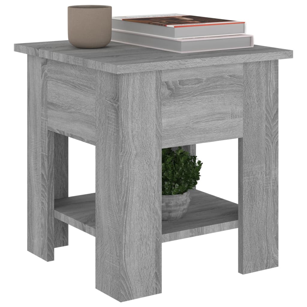 Table basse grise Sonoma 40x40x42 cm en bois