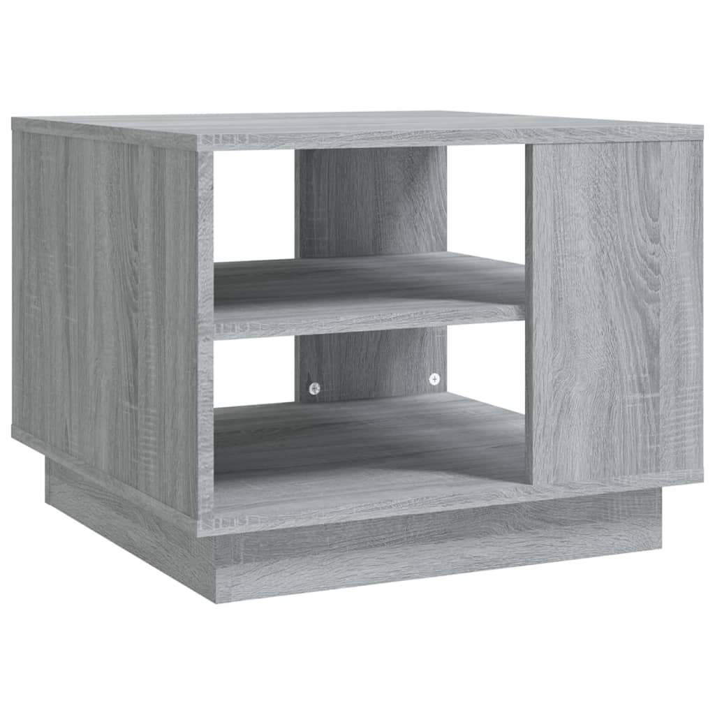 Table basse grise Sonoma 55x55x43 cm en bois