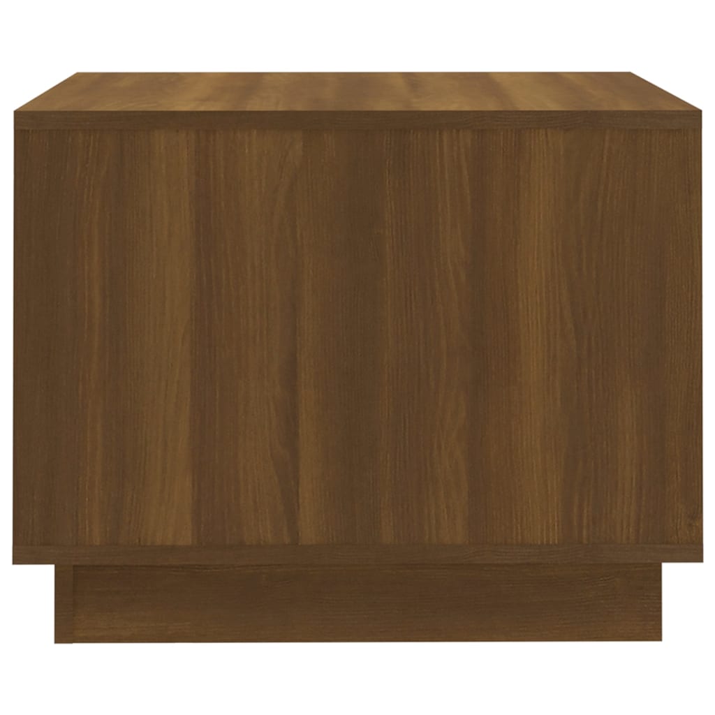 Table basse aspect chêne marron 55x55x43 cm matériau bois