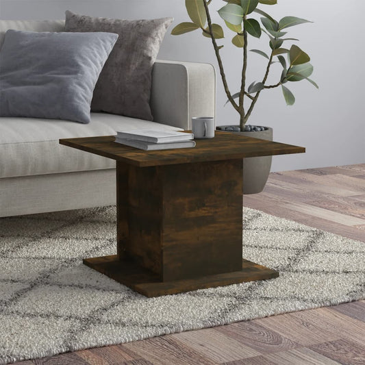 Coffee table smoked oak 55.5x55.5x40 cm wood material