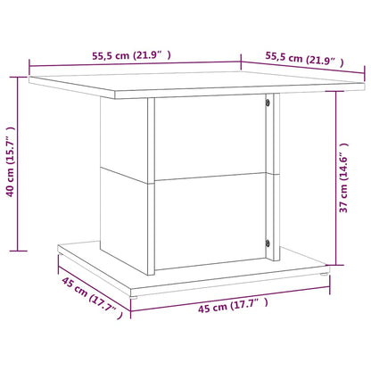 Couchtisch Grau Sonoma 55,5x55,5x40 cm Holzwerkstoff