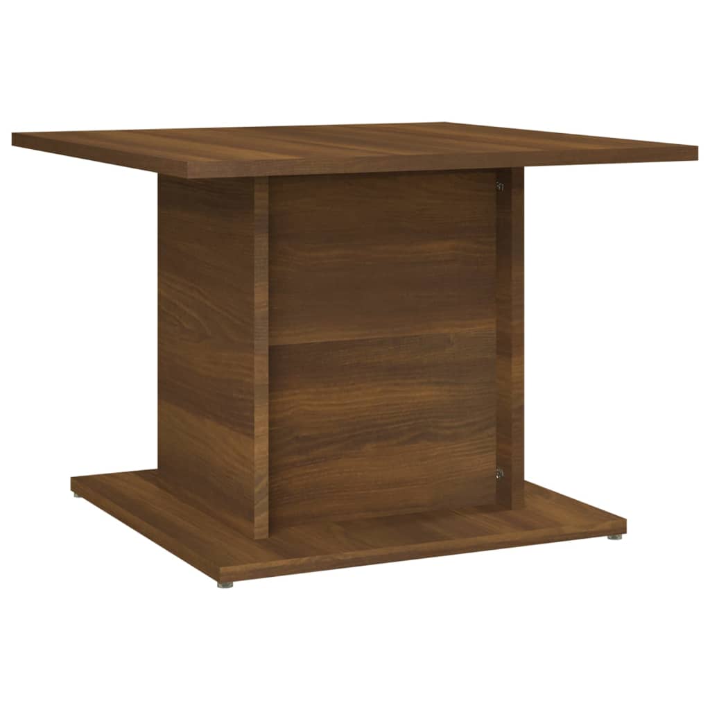 Table basse aspect chêne brun 55,5x55,5x40 cm en bois