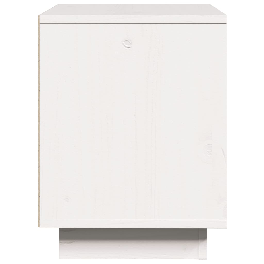 Bedside Table White 40x30x40 cm Solid Pine