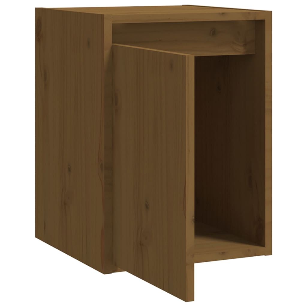 Armoire murale marron miel 30x30x40 cm en bois de pin massif