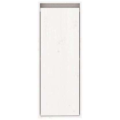 Wandschrank Weiß 30x30x80 cm Massivholz Kiefer