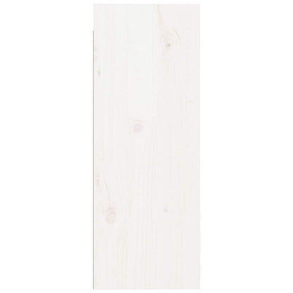 Wandschrank Weiß 30x30x80 cm Massivholz Kiefer