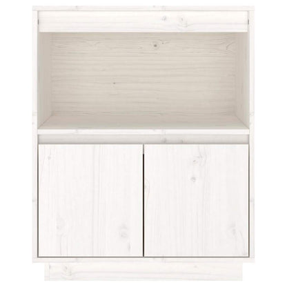 Sideboard Weiß 60x34x75 cm Massivholz Kiefer