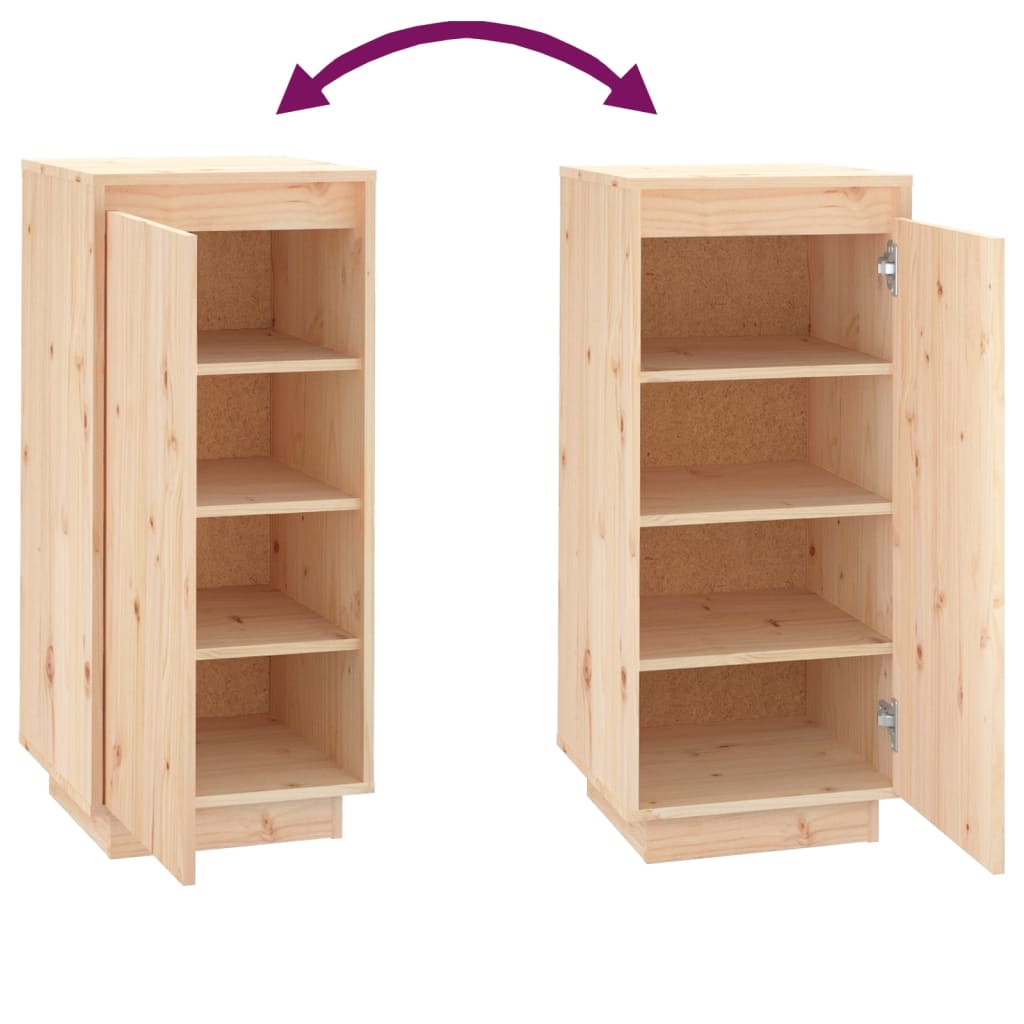 Shoe cabinet 35x35x80 cm solid pine wood