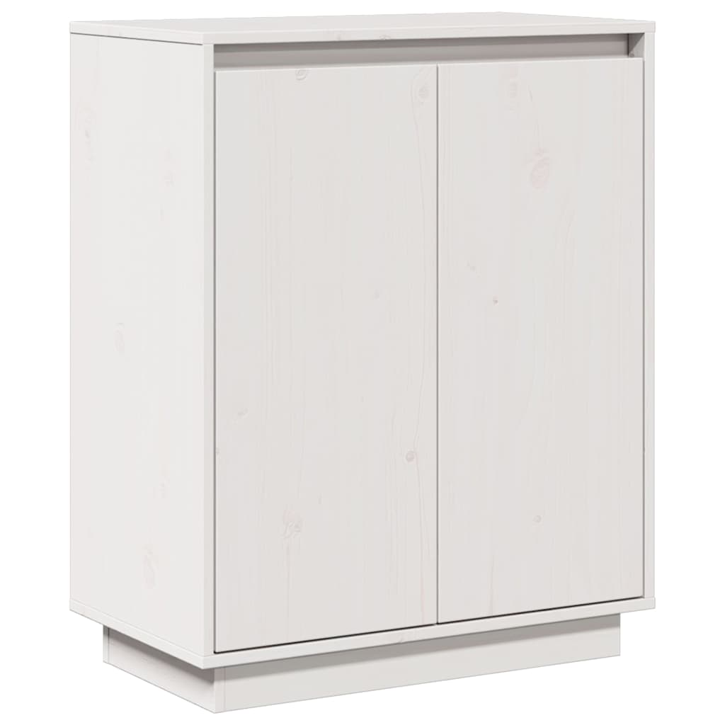 Sideboard Weiß 60x34x75 cm Massivholz Kiefer