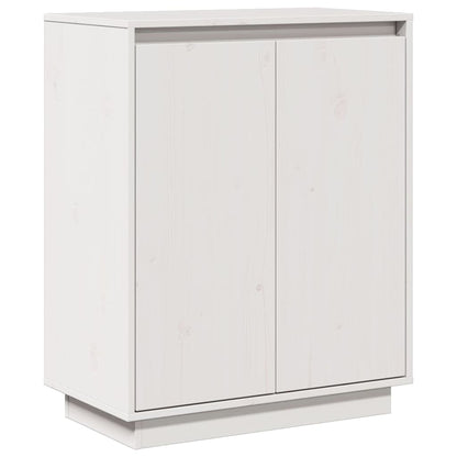 Sideboard Weiß 60x34x75 cm Massivholz Kiefer