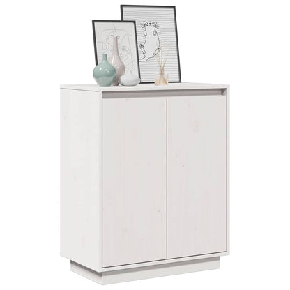 Sideboard Weiß 60x34x75 cm Massivholz Kiefer