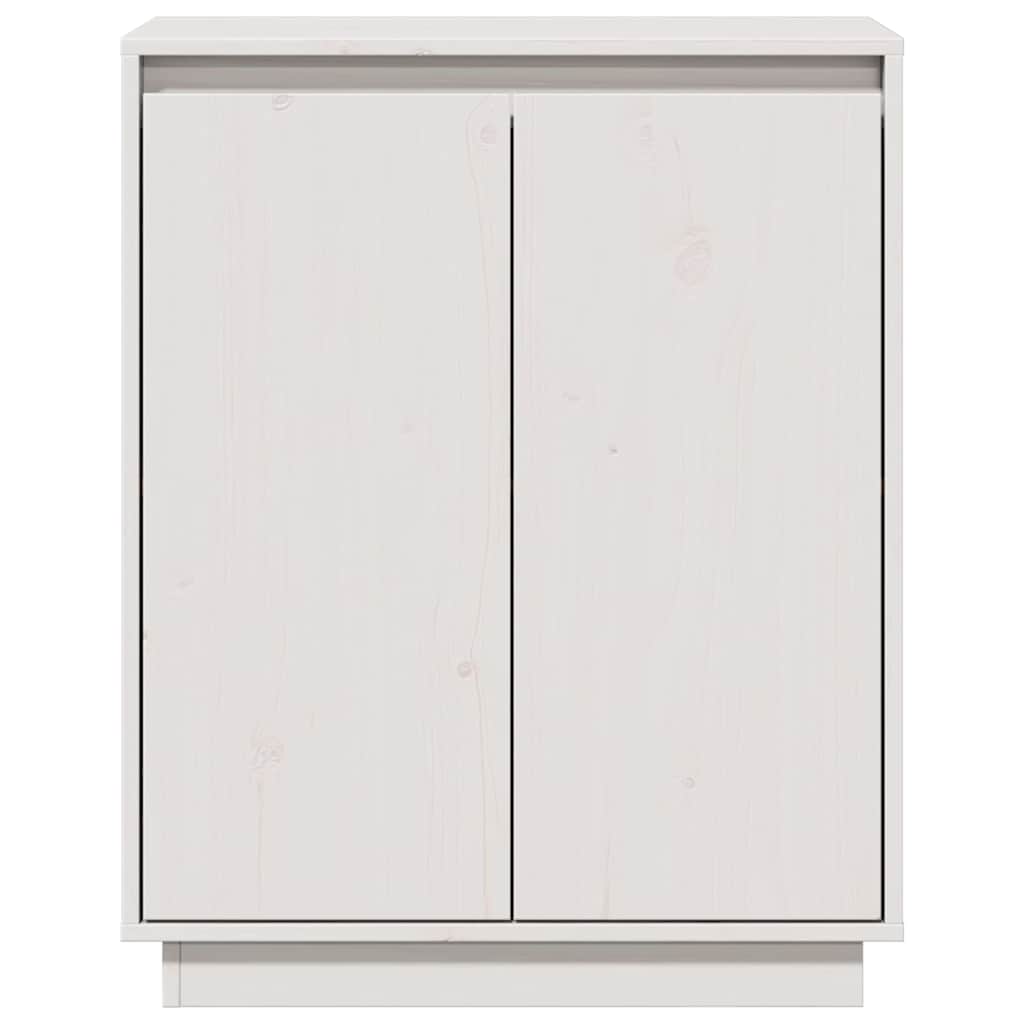 Sideboard Weiß 60x34x75 cm Massivholz Kiefer
