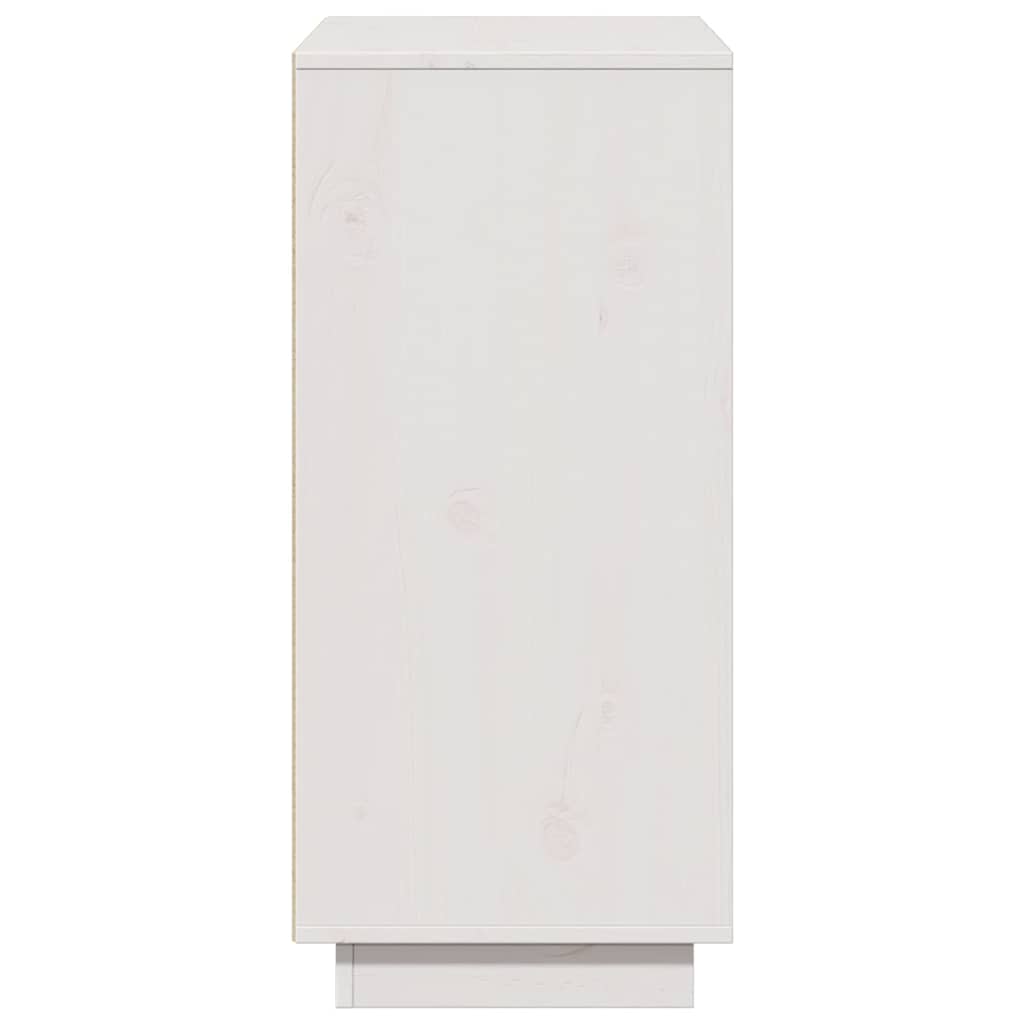 Sideboard Weiß 60x34x75 cm Massivholz Kiefer