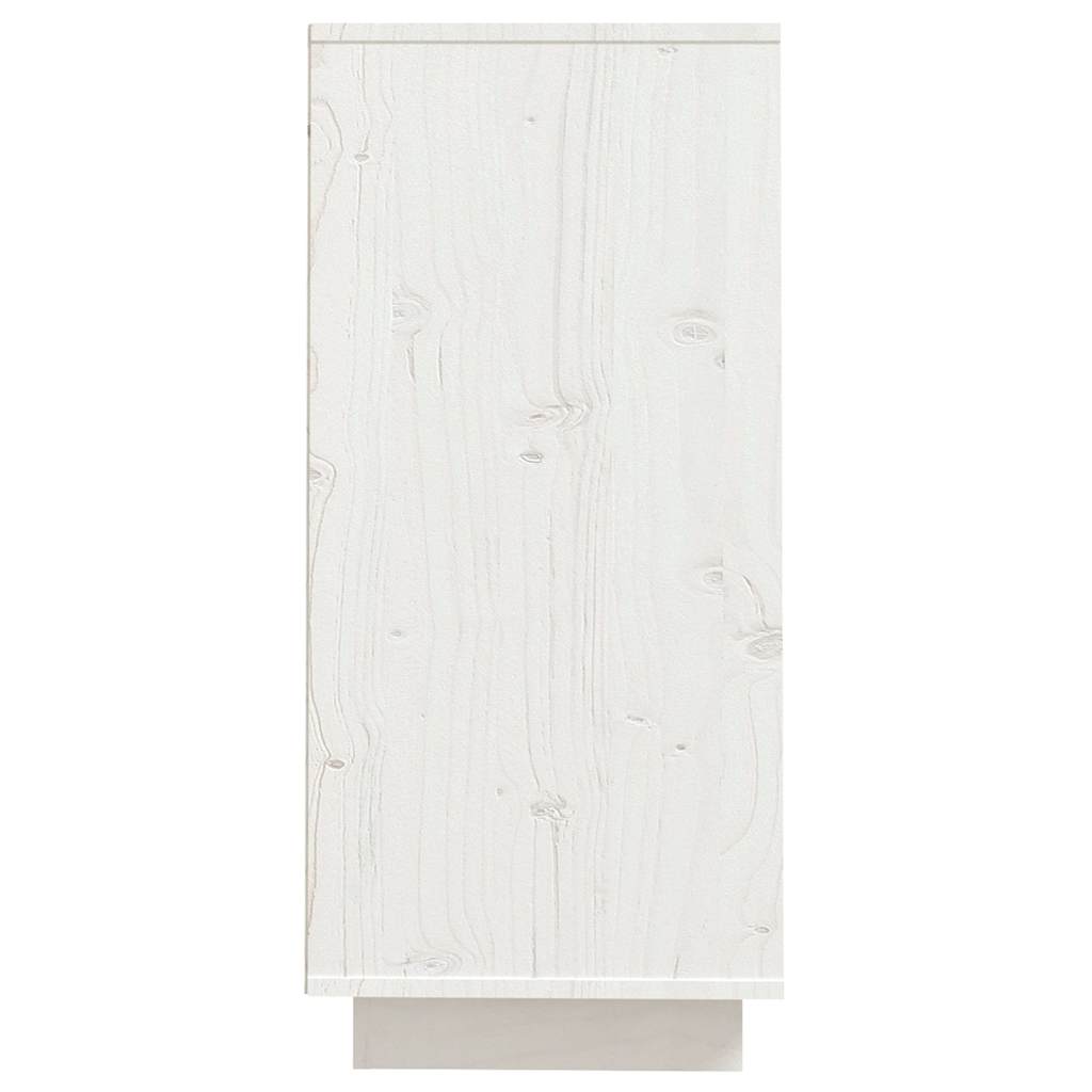 Sideboard Weiß 60x34x75 cm Massivholz Kiefer