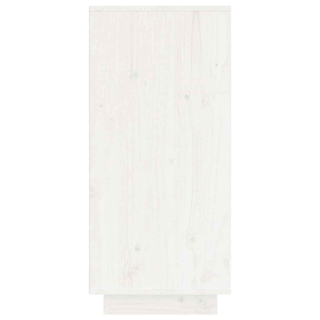 Sideboard Weiß 60x34x75 cm Massivholz Kiefer