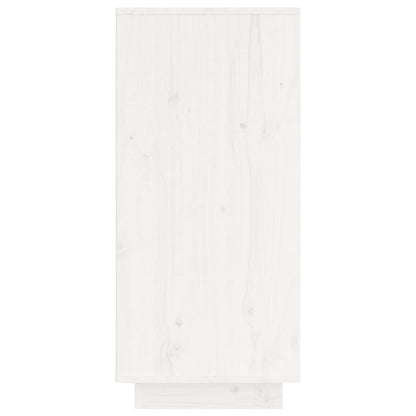 Sideboard Weiß 60x34x75 cm Massivholz Kiefer