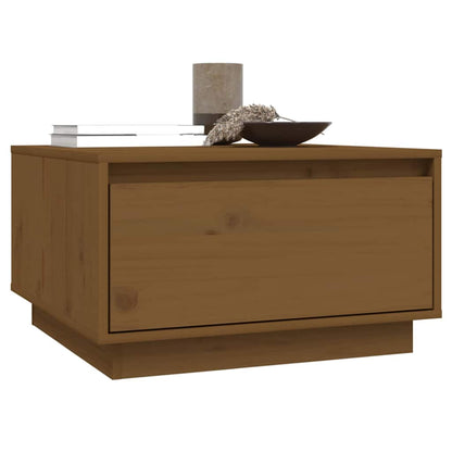 Couchtisch Honigbraun 55x56x32 cm Massivholz Kiefer