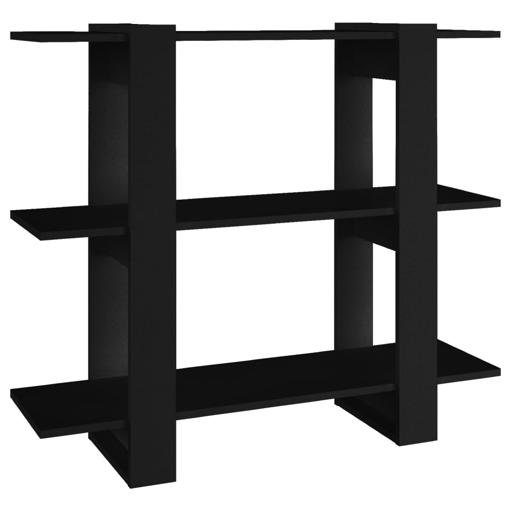 Bookshelf/Room Divider Black 100x30x87 cm