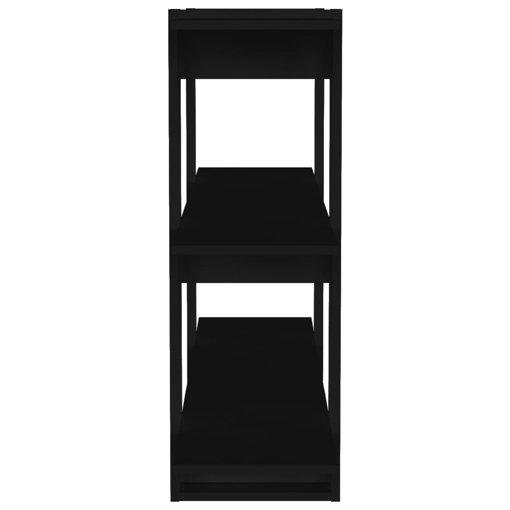 Bookshelf/Room Divider Black 100x30x87 cm