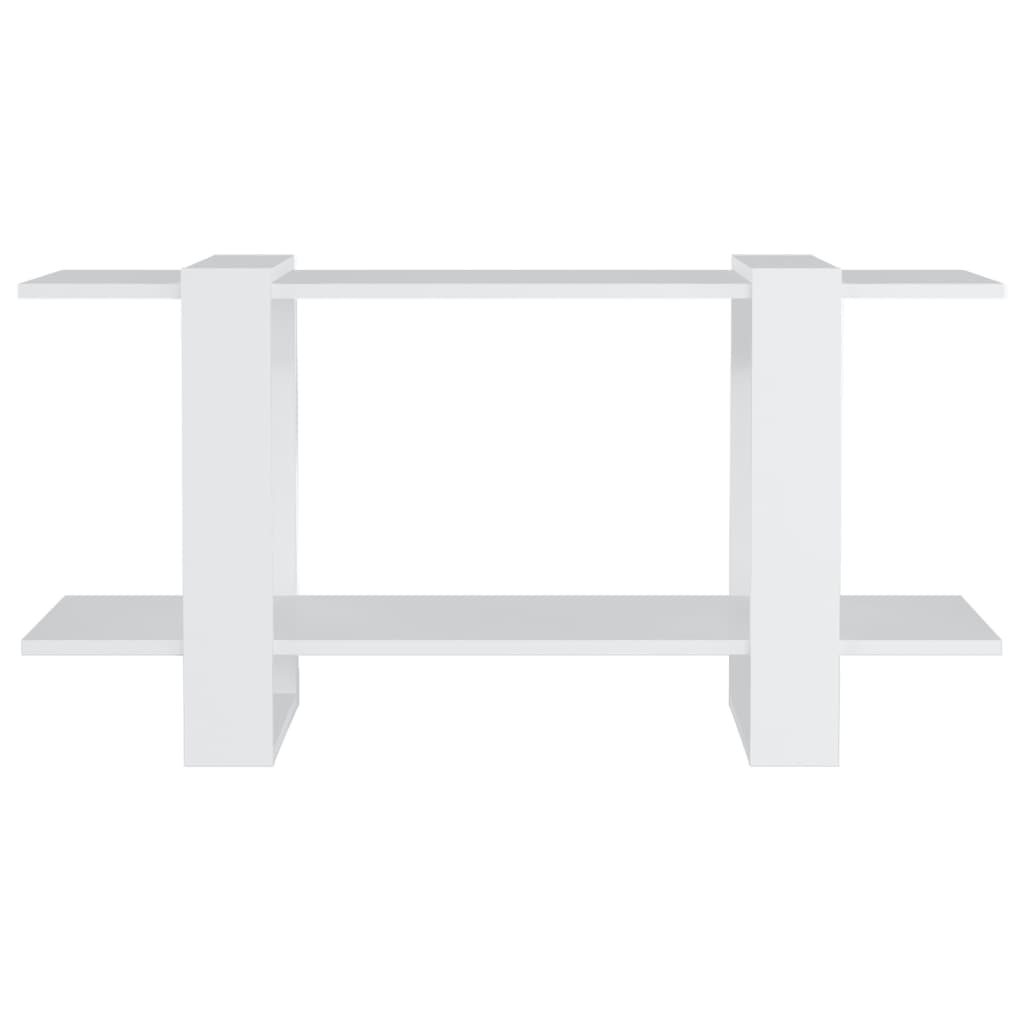 Bibliothèque blanche 100x30x51 cm matériau bois