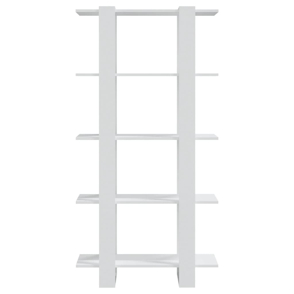 Bookshelf/Room Divider White 80x30x160 cm Wood Material