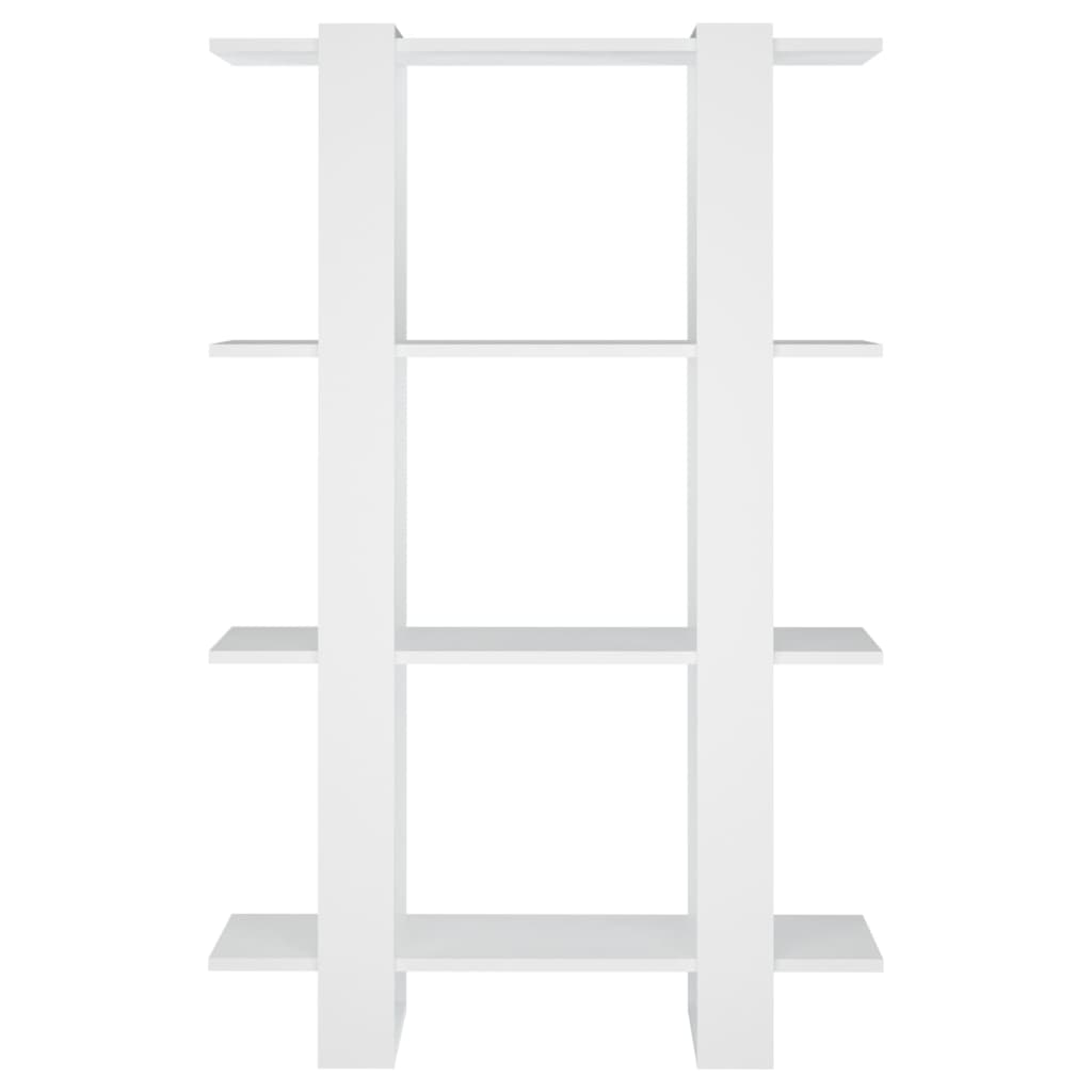 Bookshelf/Room Divider White 80x30x123.5 cm