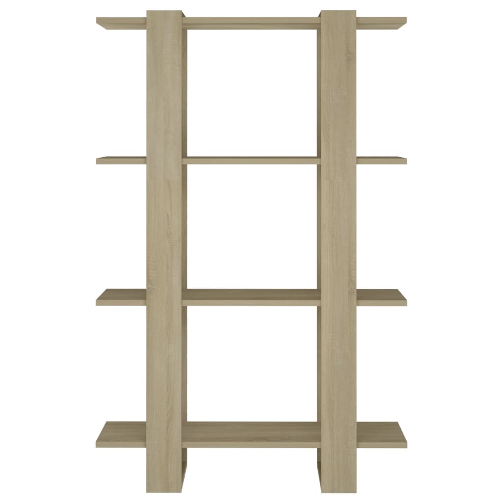 Bibliothèque/séparateur de pièce Chêne Sonoma 80x30x123,5 cm